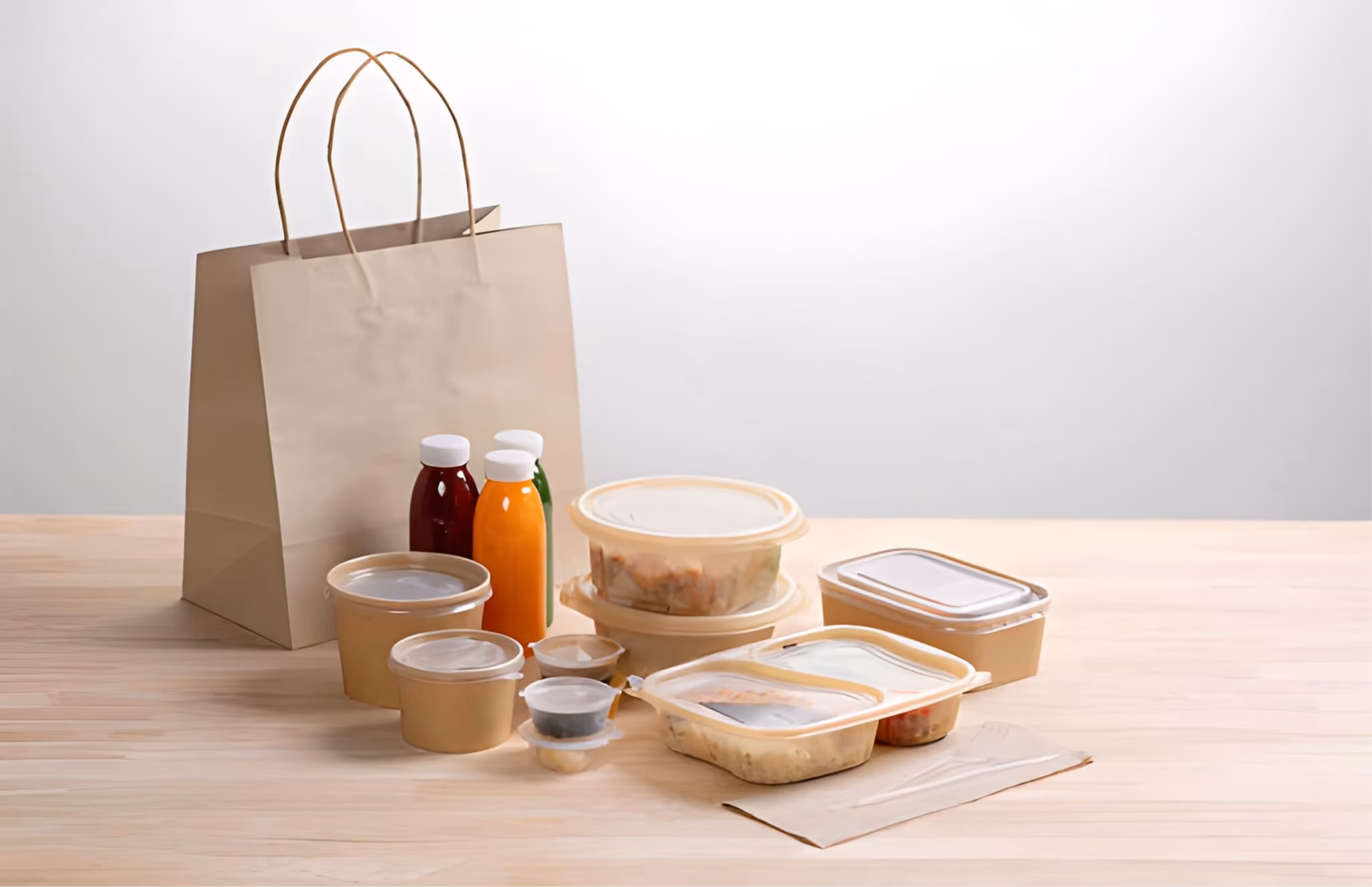Packaged food and beverage containers